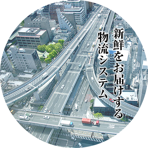 新鮮をお届けする物流システム